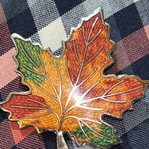 Bond Boyd Maple Leaf Multicolor Brooch